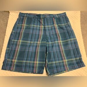 PGA Tour Pro Series Men's Golf Shorts Size 38 Plaid Pattern Multicolored